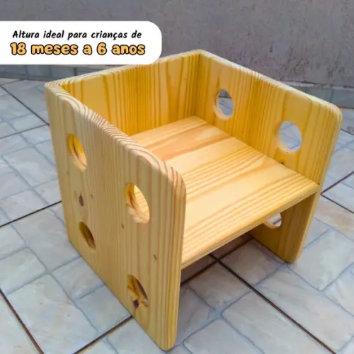 Cadeira Cubo 3 em 1 - 38 cm