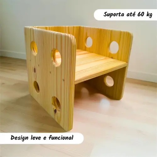 Cadeira Cubo 3 em 1 - 38 cm