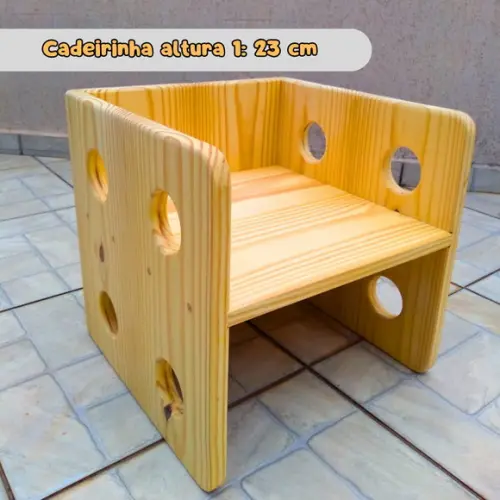 Cadeira Cubo 3 em 1 - 38 cm