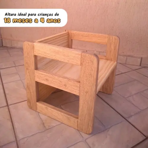 Cadeira Infantil Cubo Reforçada - 30 cm