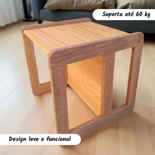 Cadeira Cubo Infantil Reforçada - 40 cm
