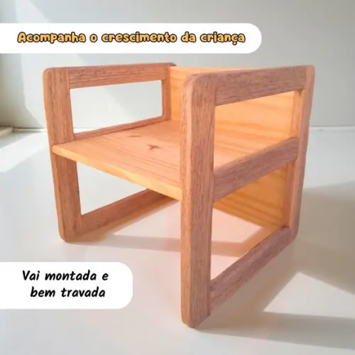 Cadeira Cubo Infantil Reforçada - 40 cm