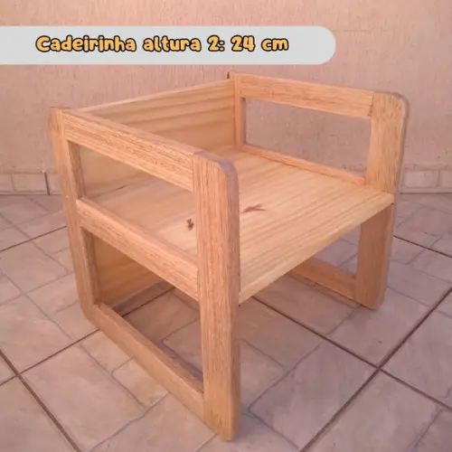 Cadeira Cubo Infantil Reforçada - 40 cm