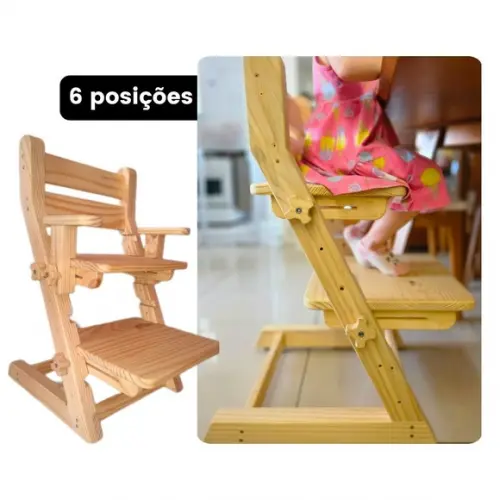 Cadeira Infantil Evolutiva - 6 Posições - com Braços