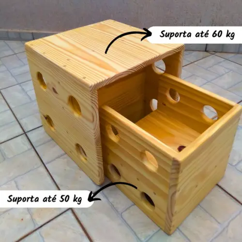 Kit Conjunto 2 Cadeirinhas Cubo 3 em 1 - 28 e 38 cm