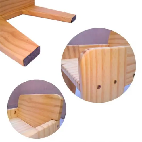 Kit 2 Cadeiras Infantis Montessori Madeira - Tamanho P