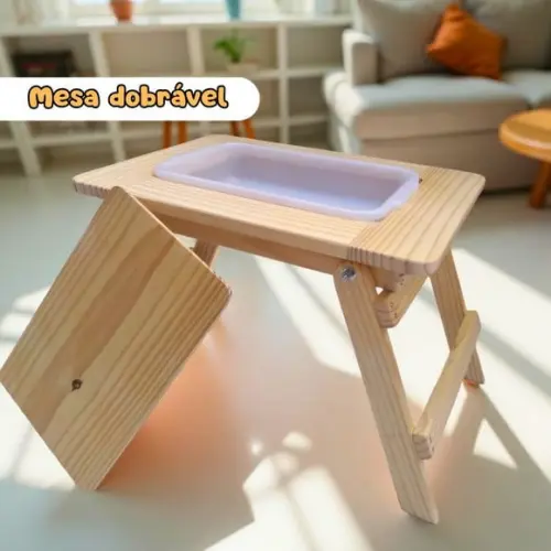 Mesa Sensorial Compacta Dobrável Montessori - Tamanho P