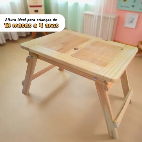 Mesa Sensorial Dupla Dobrável Montessori - Tamanho P