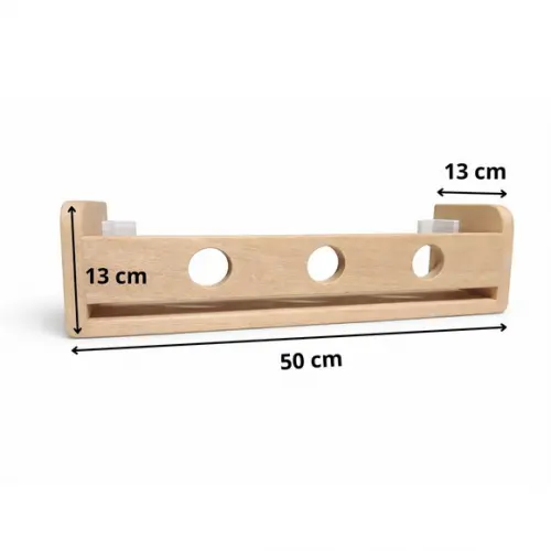 Prateleira Círculos Quarto Infantil Madeira Cedro 50cm