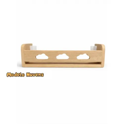 Prateleira Nuvens Quarto Infantil Madeira Cedro 50cm