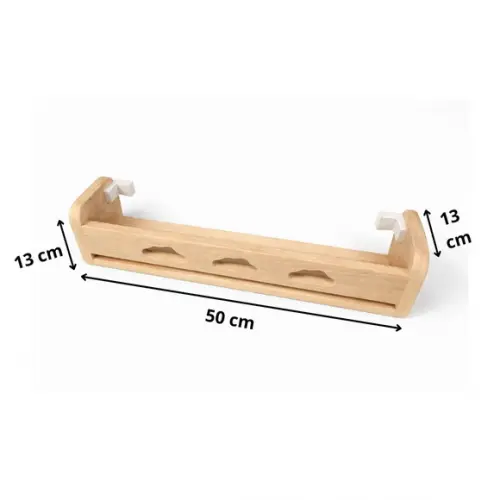 Prateleira Nuvens Quarto Infantil Madeira Cedro 50cm