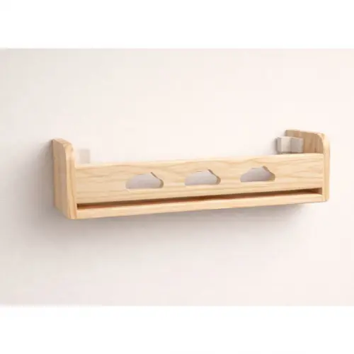 Prateleira Infantil Nuvem Madeira Maciça Pinus 50cm