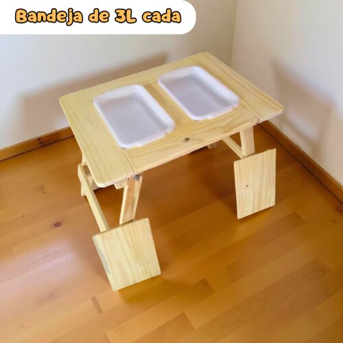 Mesa Sensorial Dupla Dobrável - Tamanho M