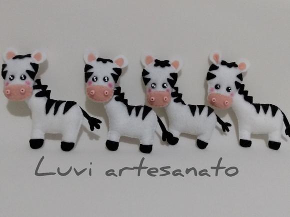 Bichinho Safari Em Feltro (zebra)