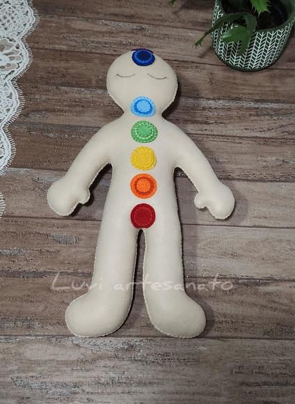 Boneco Chákras para Reiki