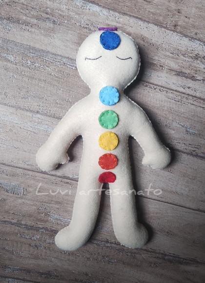 Boneco Chákras para Reiki