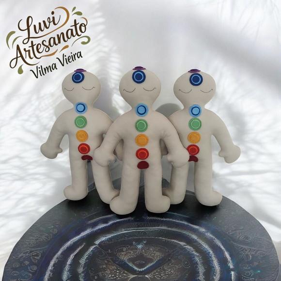 Boneco Chákras para Reiki
