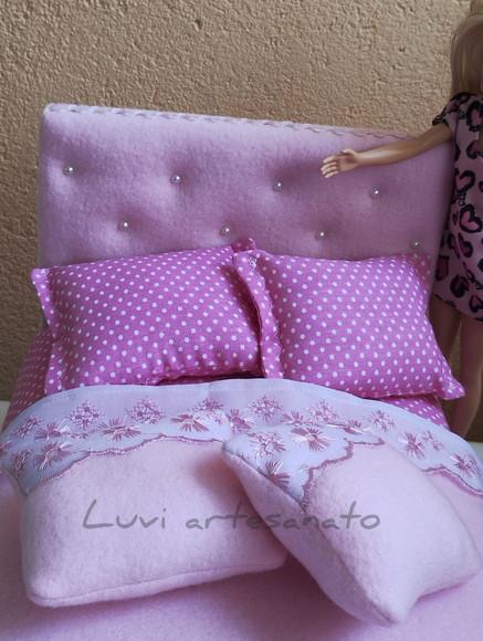 Cama Baú de Casal para Boneca Barbie