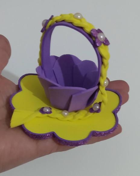 Cestinha Rapunzel para Docinhos de 20g