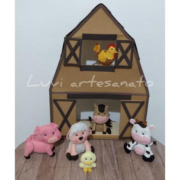 Fazendinha em feltro (kit)