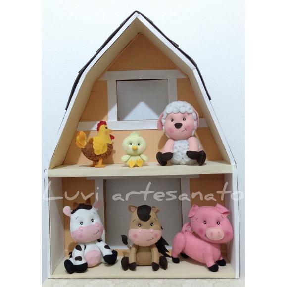 Fazendinha em feltro (kit)