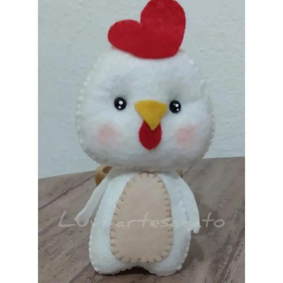 Galinha em feltro