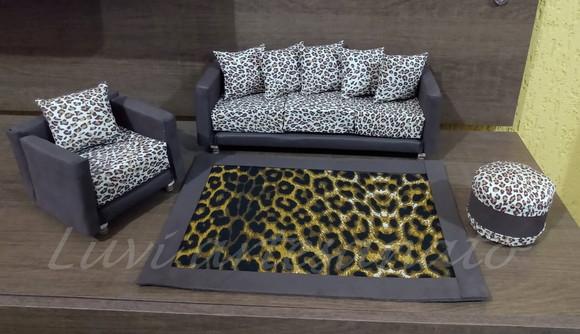 Jogo de sofa para boneca Barbie