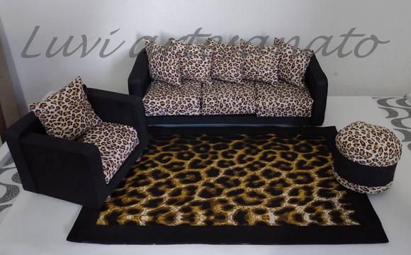 Jogo de sofa para boneca Barbie