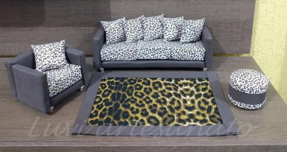 Jogo de sofa para boneca Barbie