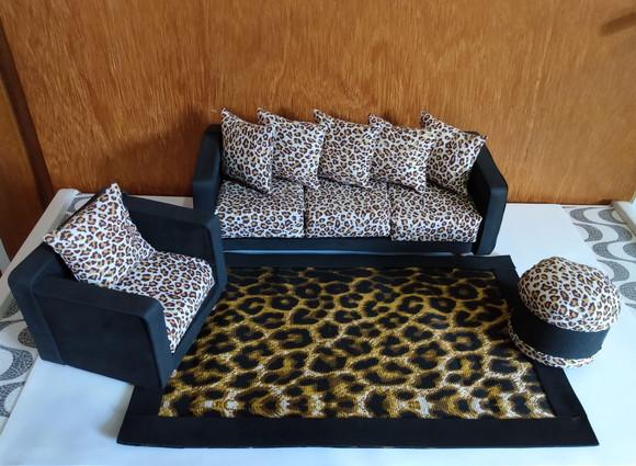 Jogo de sofa para boneca Barbie