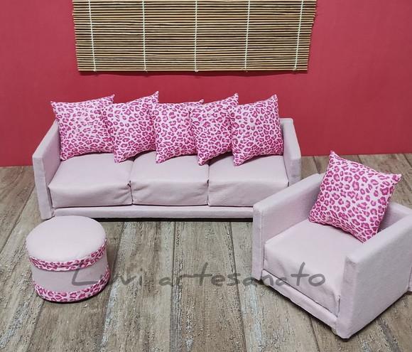 Jogo de Sofa para Boneca Barbie