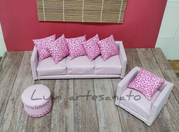 Jogo de Sofa para Boneca Barbie
