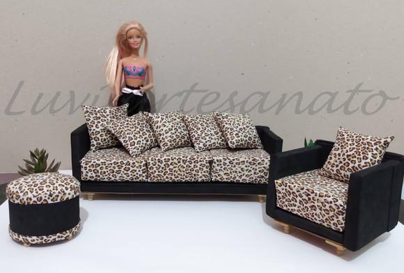 Jogo De Sofa Para Boneca Barbie