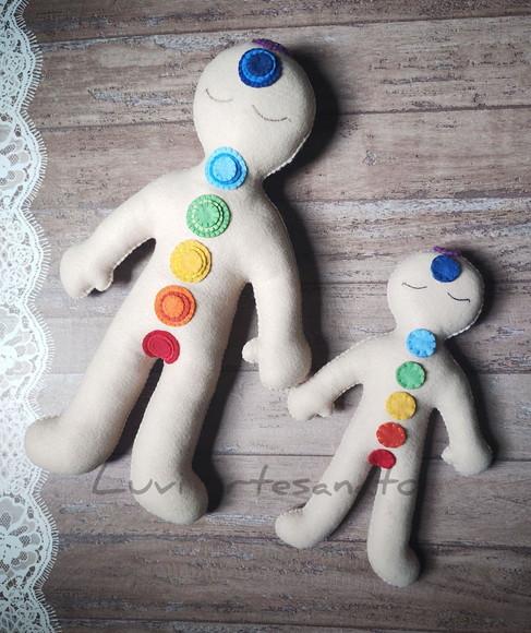 Kit Boneco Chákras para Reiki