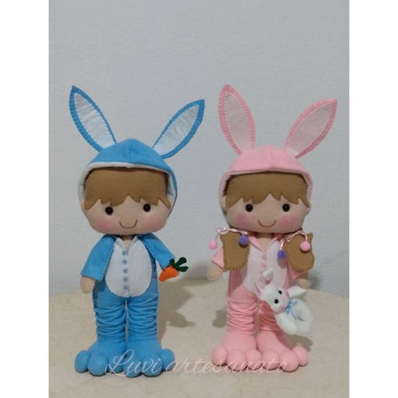 Kit Menino e Menina Coelhinhos