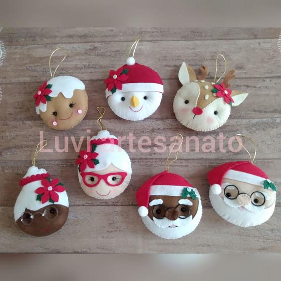 Kit Pingente Natalino em Feltro