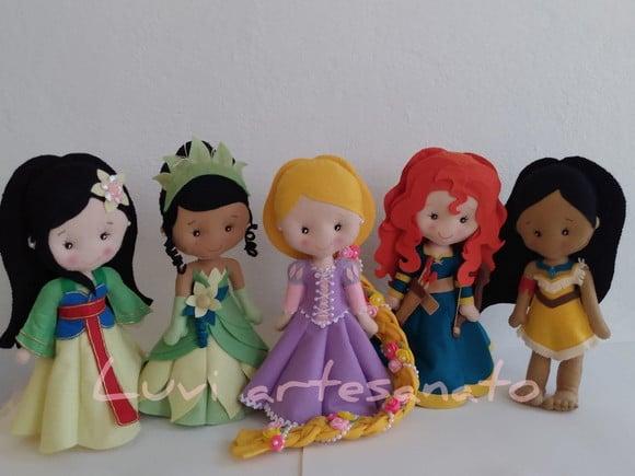 Kit princesas em feltro