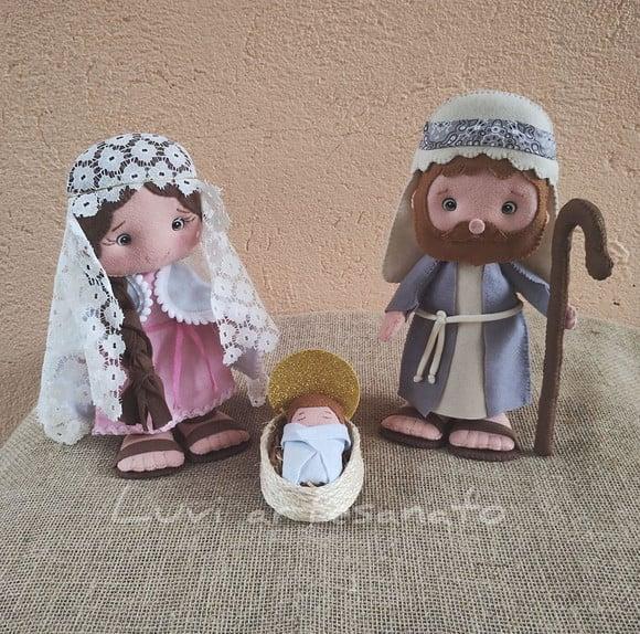 Maria, José e Menino Jesus (kit)