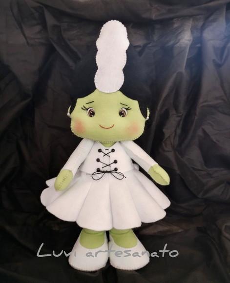 Noiva do Frankstein Boneco em Feltro