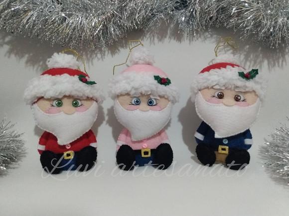 Papai Noel ( Pingente) em Feltro