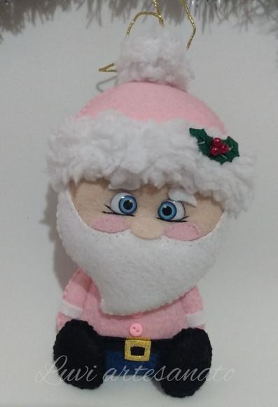 Papai Noel ( Pingente) em Feltro