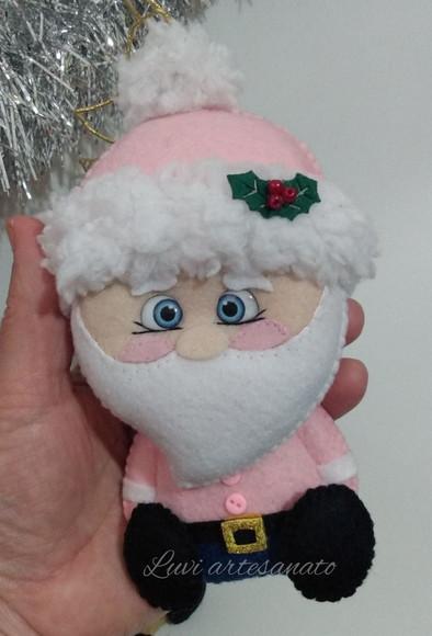 Papai Noel ( Pingente) em Feltro
