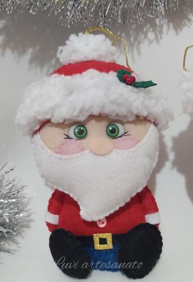 Papai Noel ( Pingente) em Feltro