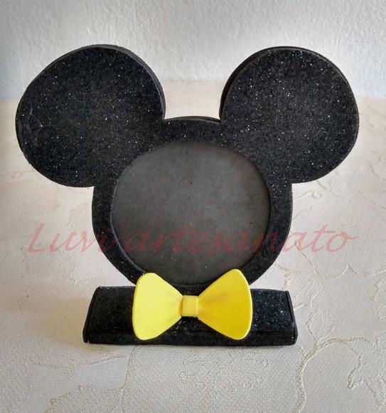Porta retrato Mickey ou Minnie em eva