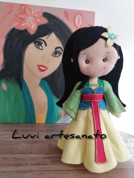 Princesa Mulan em feltro