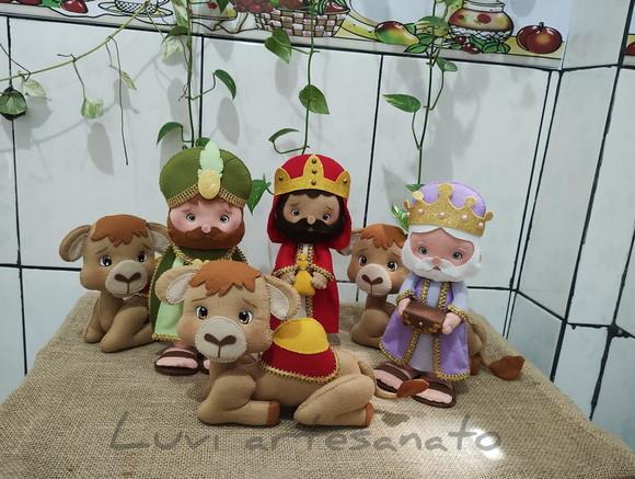 Reis Magos e Camelos (kit)