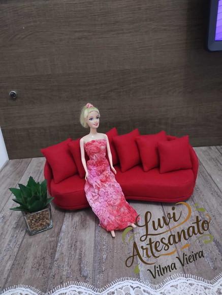 Sofa para Boneca Barbie e Similares