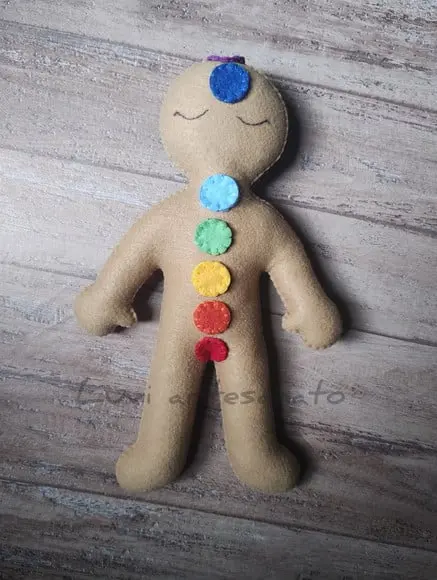 Boneco Chákras para Reiki