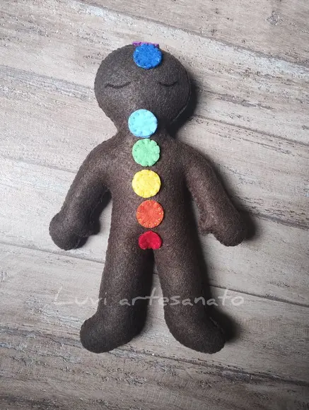 Boneco Chákras para Reiki