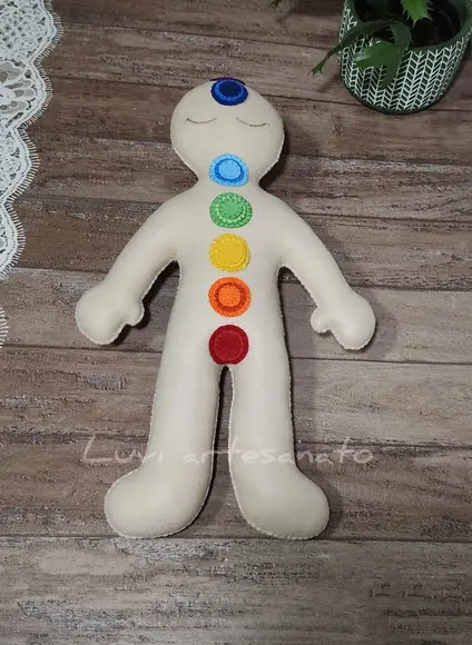 Boneco Chákras para Reiki